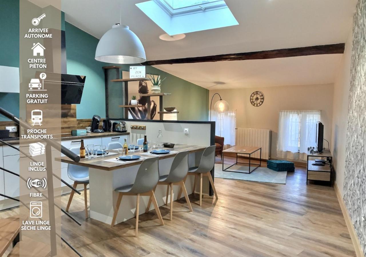 Myzenplace - Duplex 100M2 Cosy, Atypique, Situation Ideale, Parking Montélimar Exterior foto